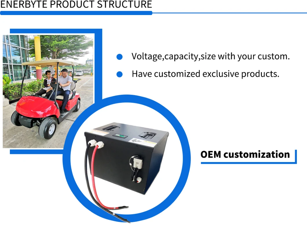 LiFePO4 Battery/Lithium Battery/Rechargeable Battery 48V150ah for Golf Cart/ Electric Vehicle Battery/ Battery Pack with Battery Charger